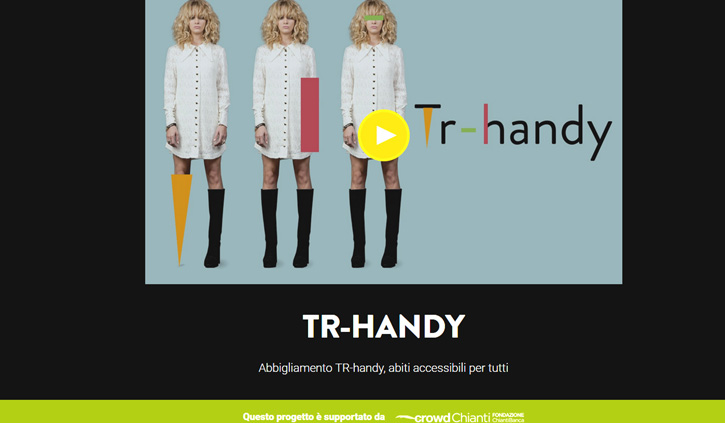 TR-HANDY, abbigliamento per disabili: al via il crowdfunding