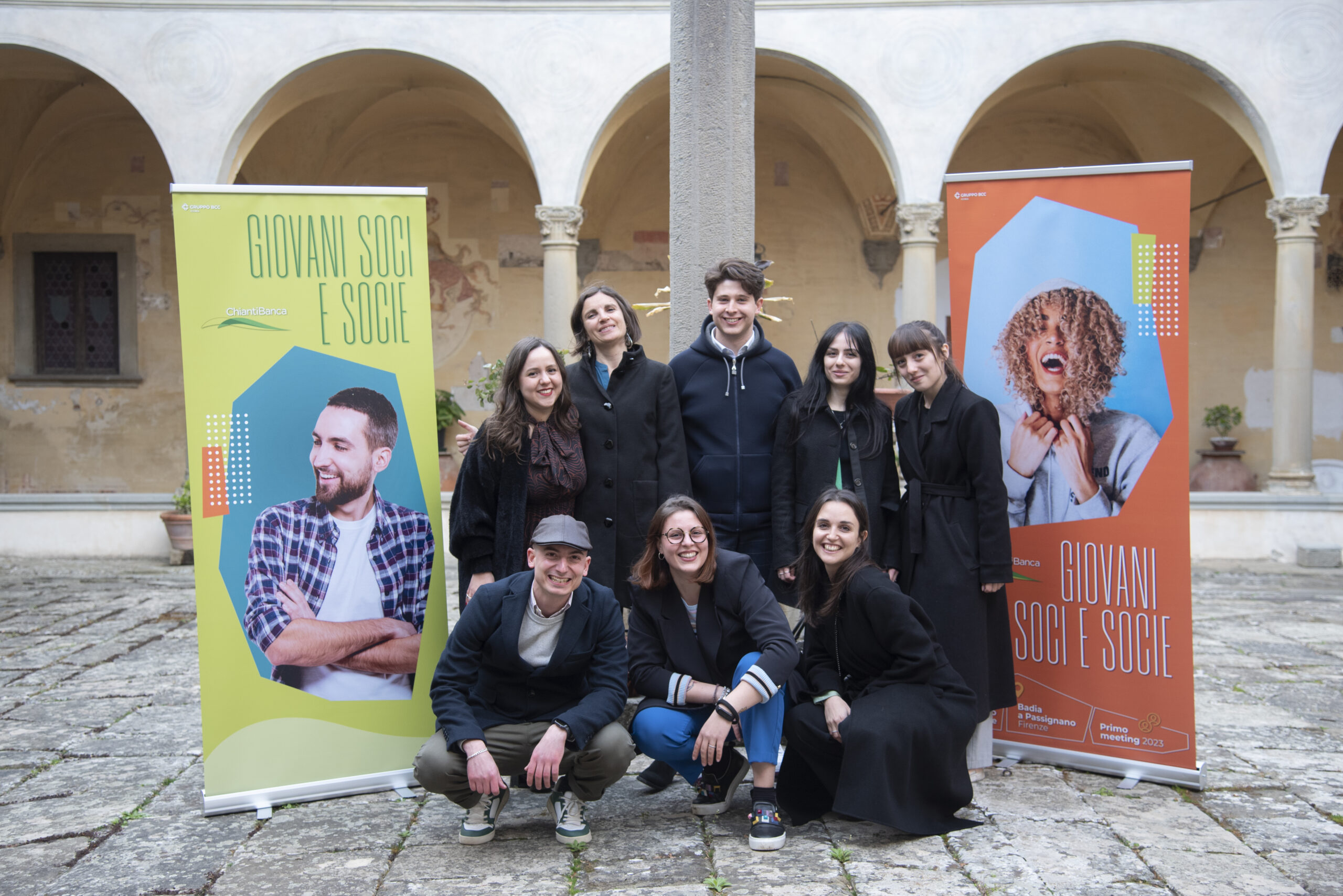 L’entusiasmo dei 150 giovani Soci e Socie a Badia a Passignano